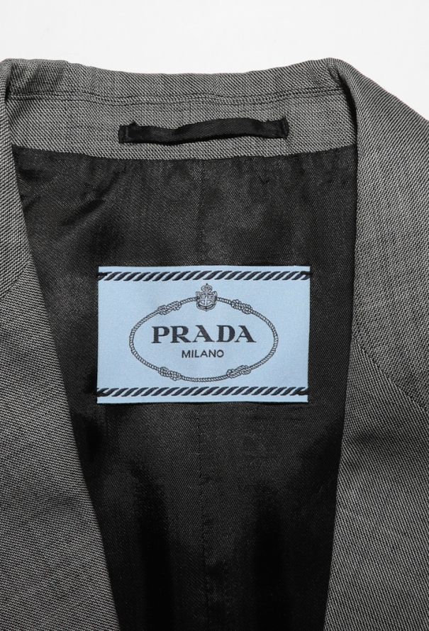 Prada Double-Breasted Drawstring Blazer, 2024 - 6