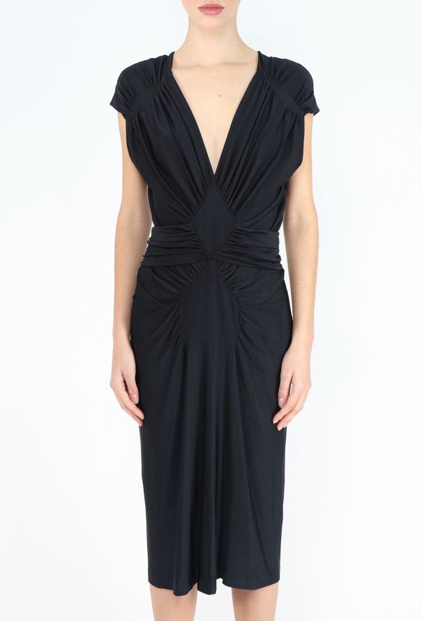 Saint Laurent Tom Ford S/S 2003 Ruched Dress - 3