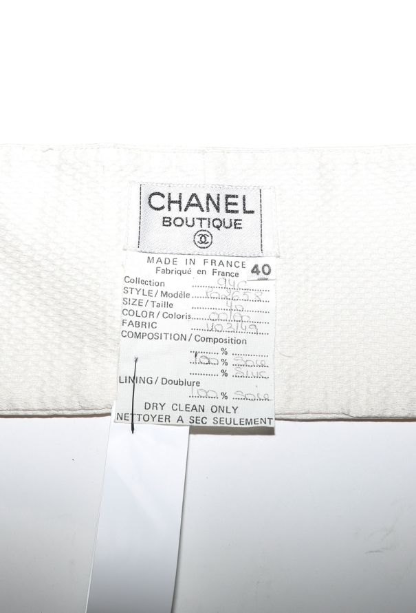 Chanel 1994 Silk Piqué Bandeau - 5