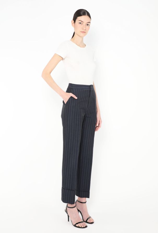 Jacquemus Resort 2016 Pinstripe Linen Trousers - 4 Jacquemus Resort 2016 Pinstripe Linen Trousers - 4