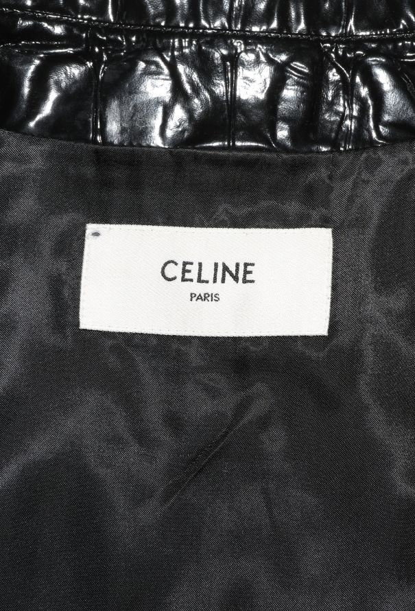 Céline 2023 Patent Embossed Bomber Jacket - 7