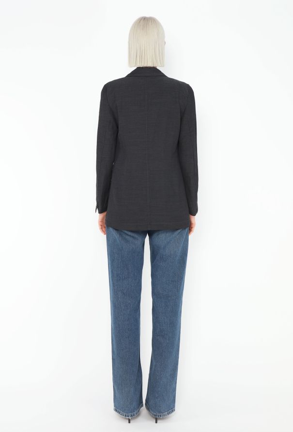 Dries Van Noten '90s Notched Crêpe Blazer - 4
