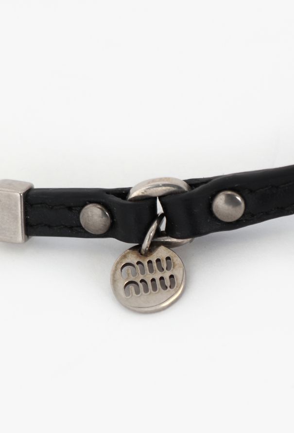 Miu Miu F/W 2024 Leather Pearl Necklace - 7 Miu Miu F/W 2024 Leather Pearl Necklace - 7