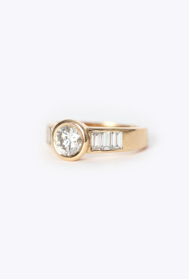 Modern Fine Jewelry 18K Yellow Gold & Diamonds Ring - 3 Modern Fine Jewelry 18K Yellow Gold & Diamonds Ring - 3