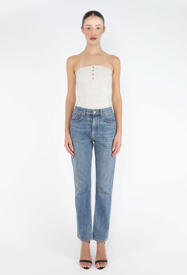 Chanel ICONIC S/S 2007 Tweed 'CC' Bodysuit - 6