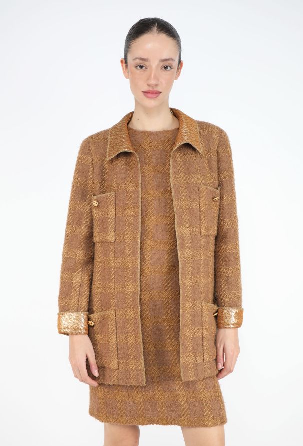 Chanel COLLECTOR F/W 1996 Checkered Gripoix Jacket - 3
