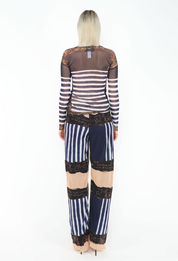 Jean Paul Gaultier 2001 Marinière Mesh Ensemble - 6