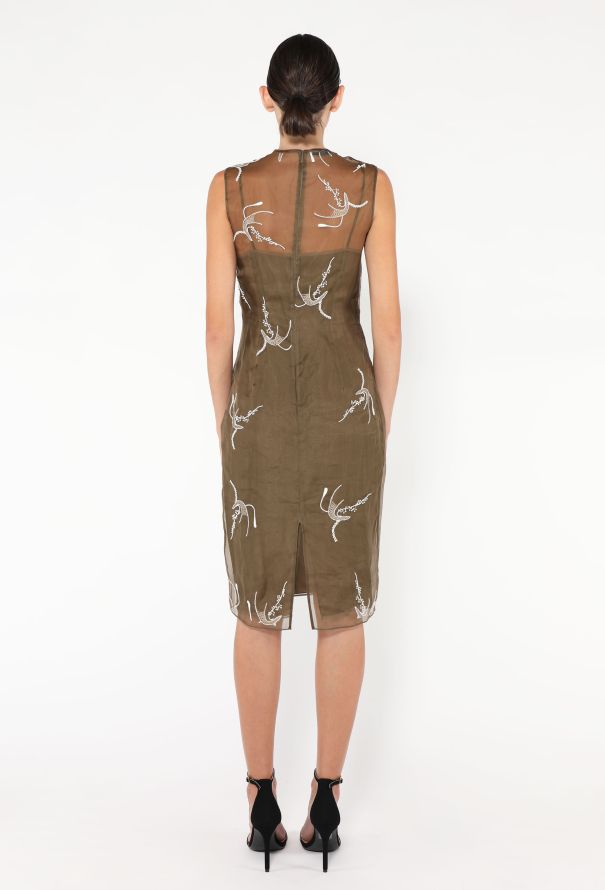 Prada 2024 Embroidered Organza Dress - 4