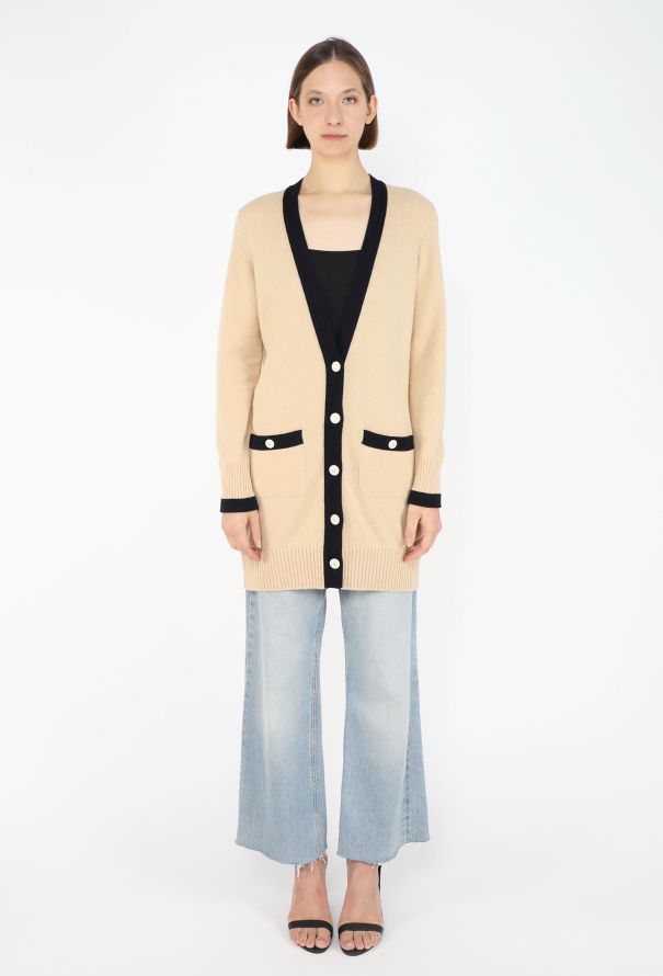Chanel Bicolor Cashmere ‘CC’ Cardigan - 1
