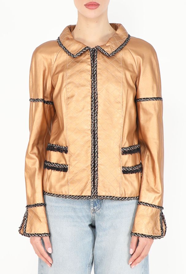 Chanel 2005 Metallic Lambskin Jacket - 2