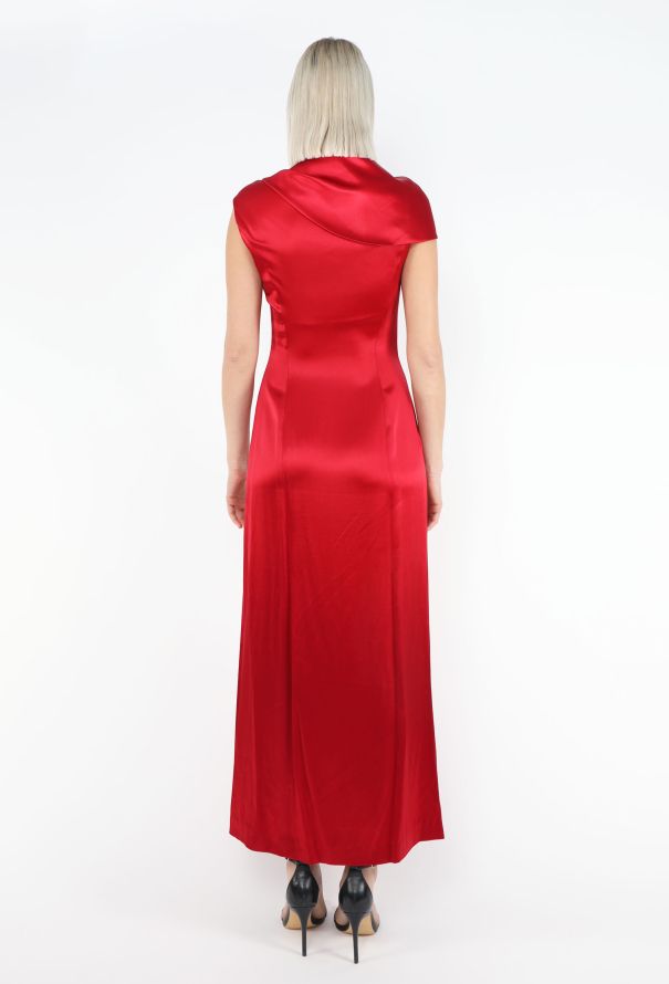 Myrene De Premonville '90s Cowl Slit Gown - 5