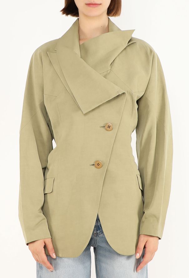 Issey Miyake Cropped Trench Jacket, Early 2000s - 2