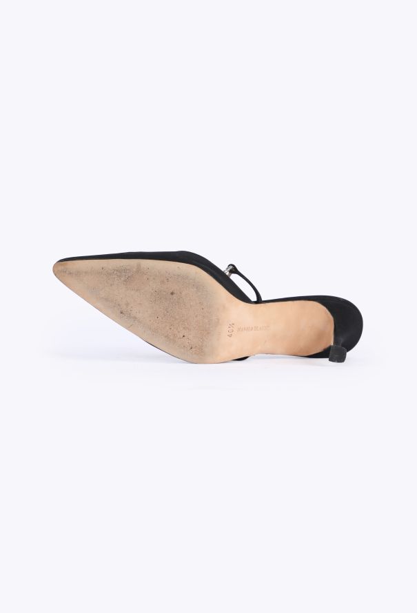 Manolo Blahnik Vintage Embellished Mules - 5