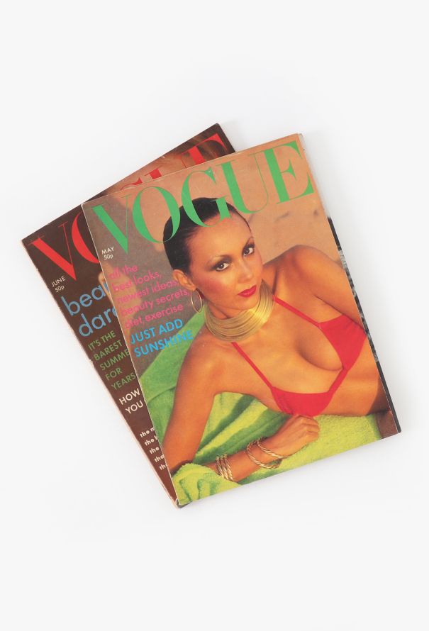VOGUE UK 1976 David Bailey Summer Issue Set - 4 VOGUE UK 1976 David Bailey Summer Issue Set - 4
