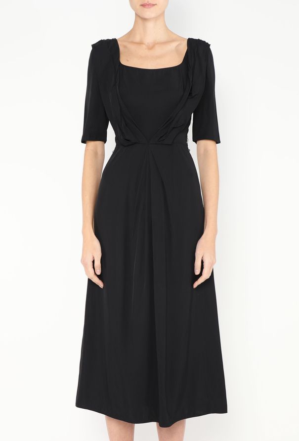 Prada 2019 Asymmetrical Ruched Dress - 2 Prada 2019 Asymmetrical Ruched Dress - 2