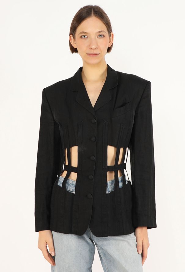 Jean Paul Gaultier Lace-Up Cage Blazer, S/S 1989 - 1