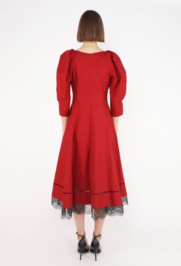 Khaite Dina Lace Trim Dress, 2020 - 4