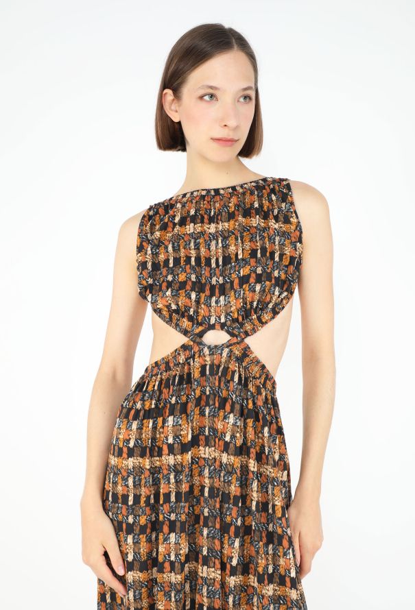 Céline COLLECTOR S/S 2017 Open-Back Basketweave Dress - 3