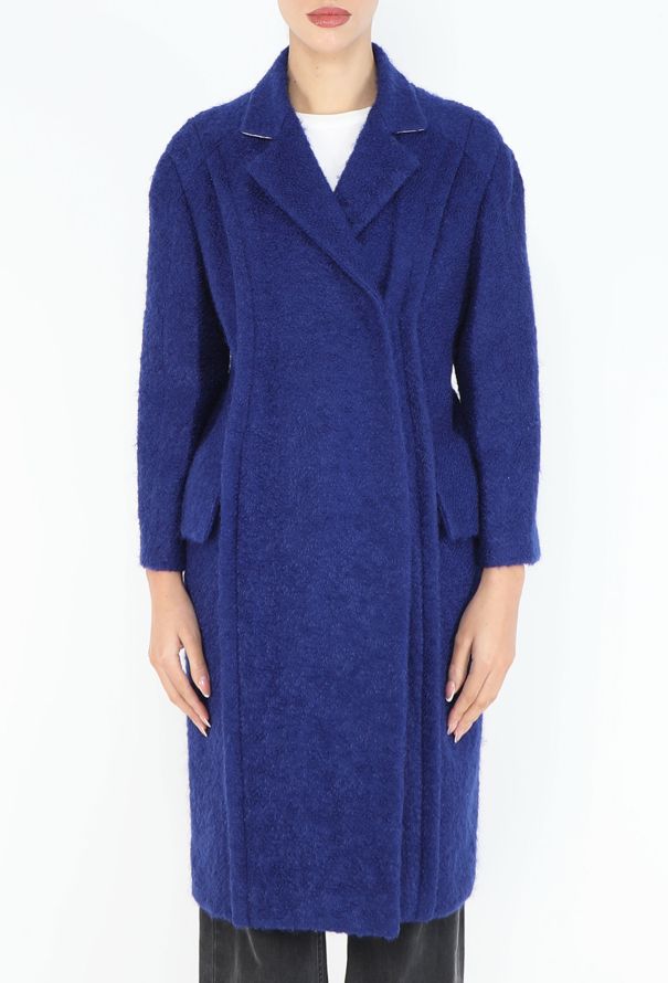 Dior Raf Simons 2014 Mohair Notched Coat - 3