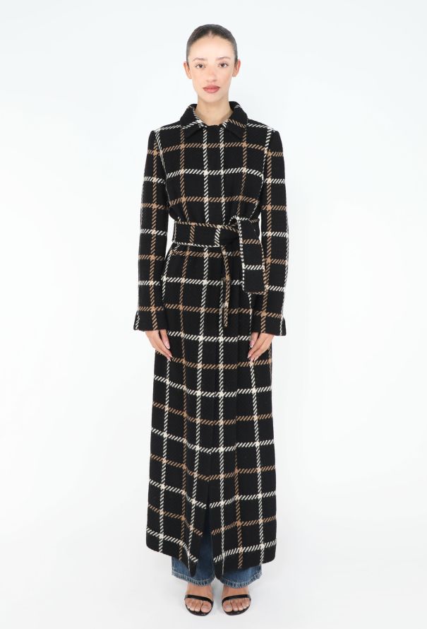 Dolce & Gabbana 1995 Checkered Belted Coat - 1