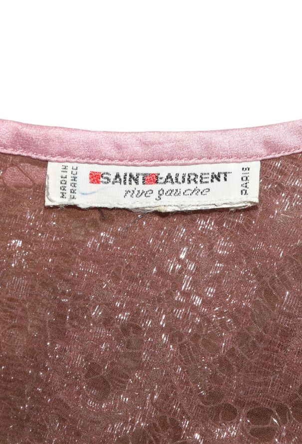 Saint Laurent Vintage Iridescent Lace Top - 4 Saint Laurent Vintage Iridescent Lace Top - 4