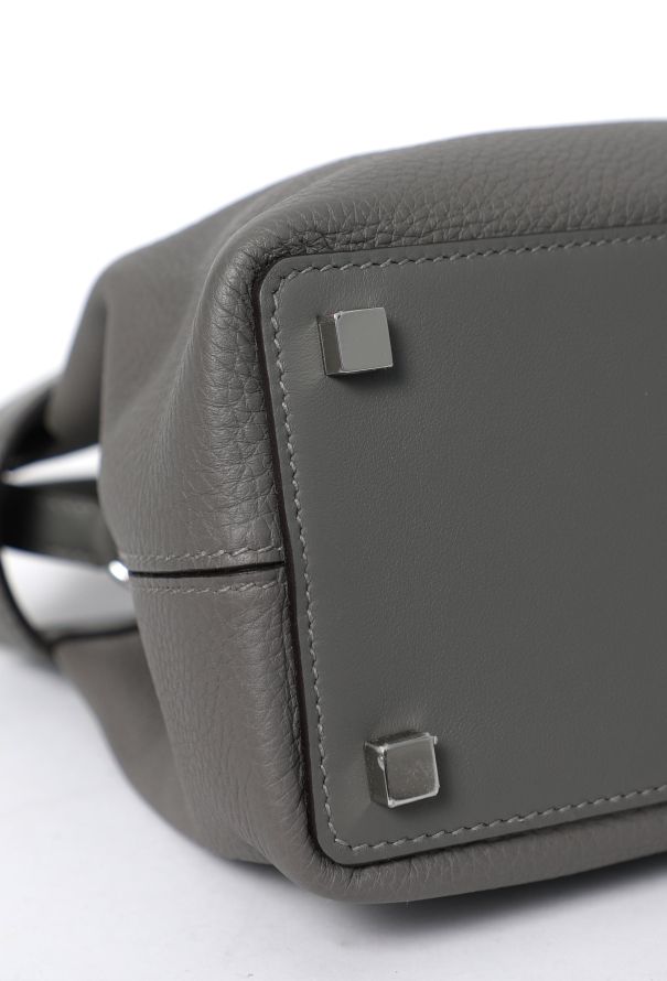 Hermès Gris Meyer Togo Medor Bag - 10