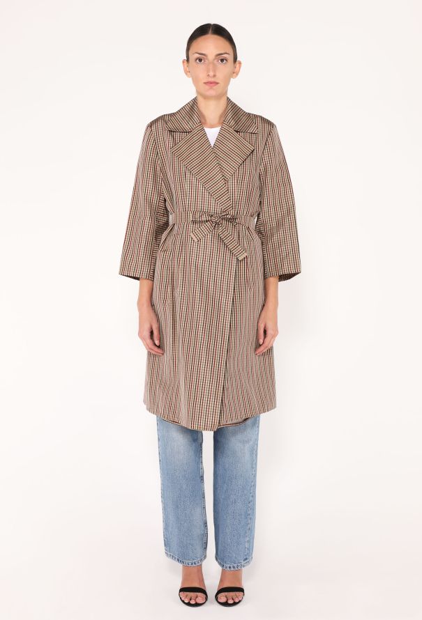 S/S 2001 Yeohlee Gingham Raincoat - 4