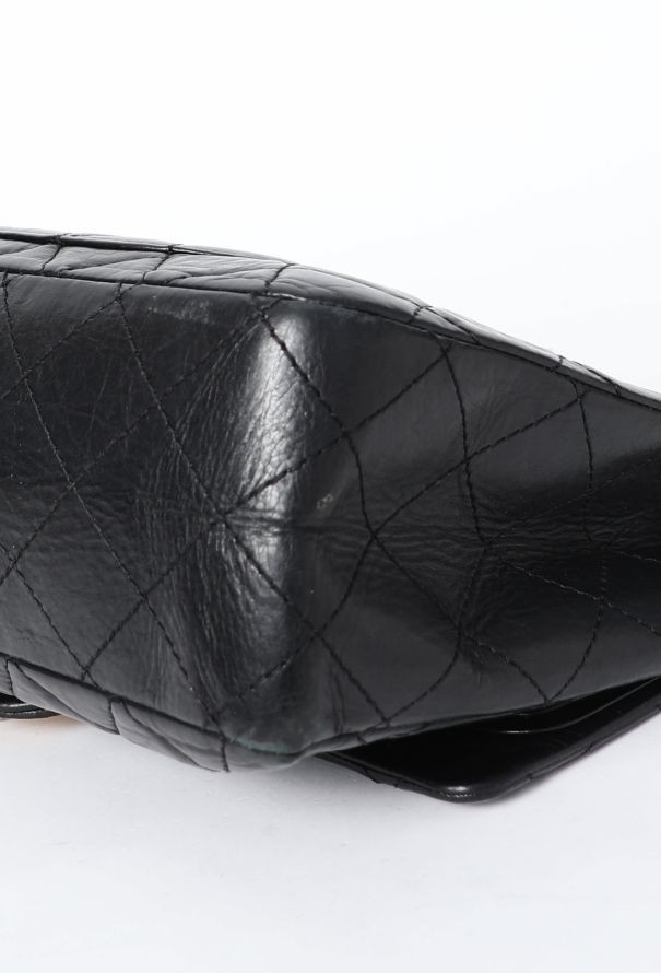 Chanel Black 2.55 Jumbo Flap Bag - 8