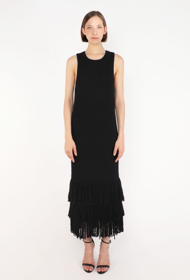 Céline Fringe Knit Dress, Resort 2015 - 1