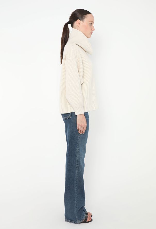 Alaïa 2021 Turtleneck Ribbed Sweater - 3