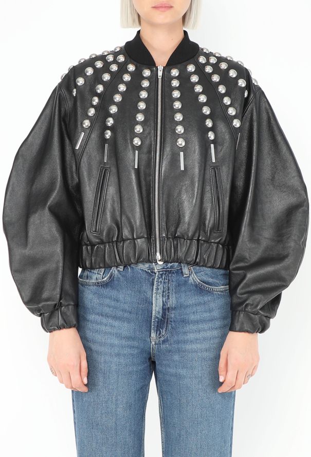 Céline S/S 2019 Studded Lambskin Bomber - 1
