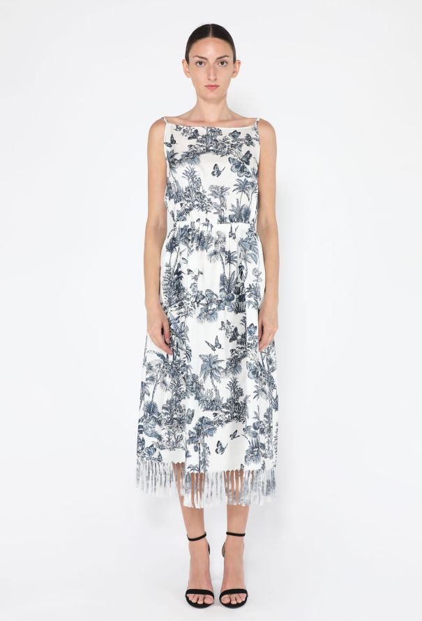 Dior Dioriviera Silk Twill Fringed Dress, 2021 - 1