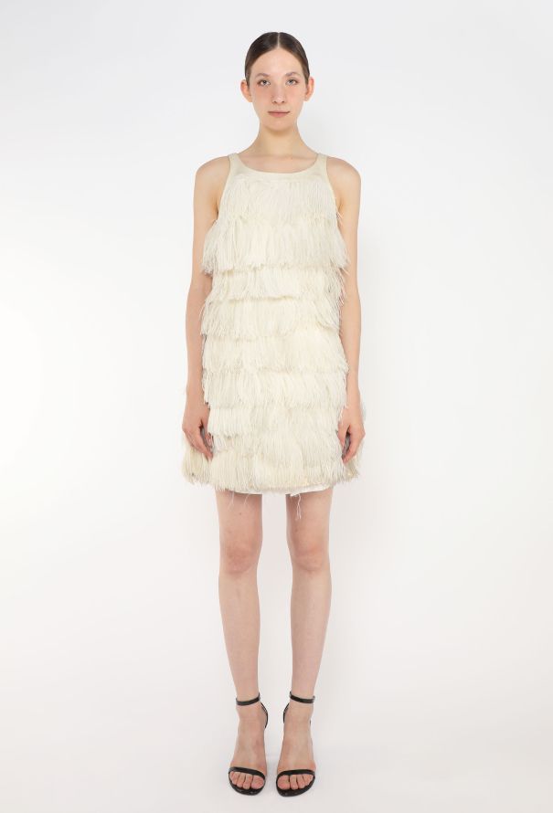 Chloé RARE 1960s Marabou Feather Dress - 2