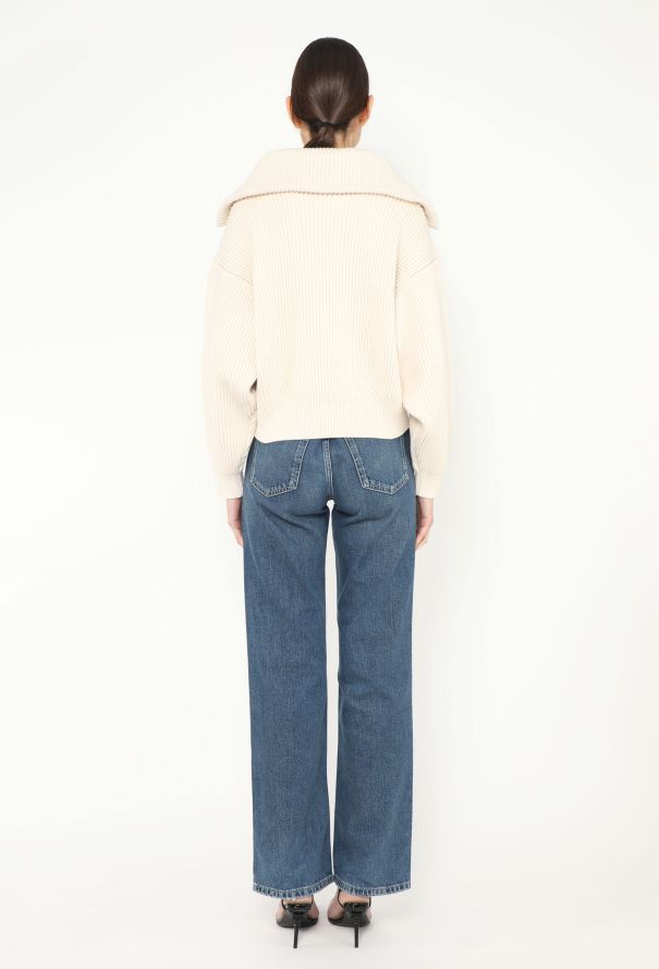 Alaïa F/W 2021 Ribbed Zip Cropped Sweater - 5