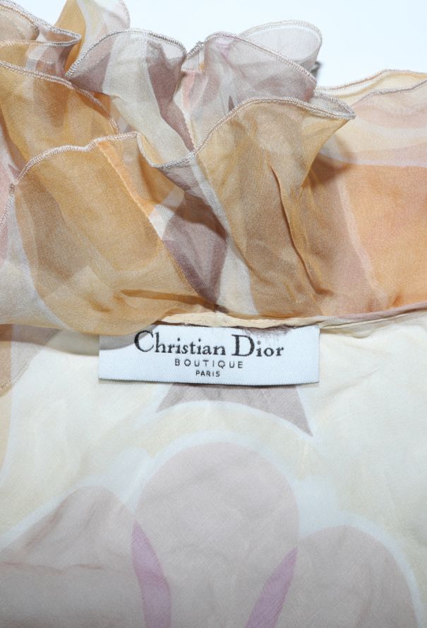 Dior Ruffled Silk Wrap Blouse, 2003 - 5