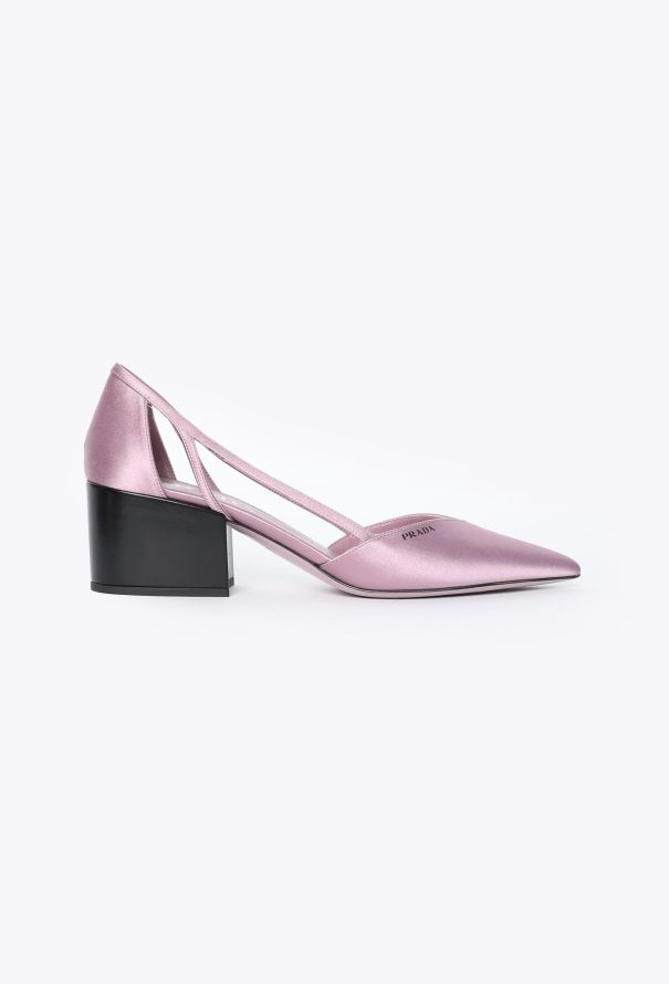 Prada F/W 2024 Cut-Out Satin Heels - 1