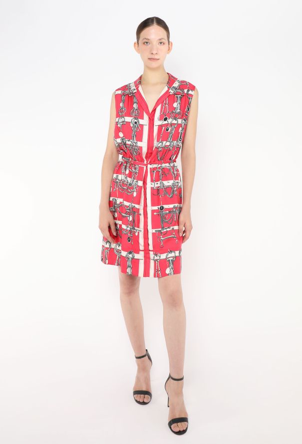 Hermès Vintage Silk Horsebit Dress - 3