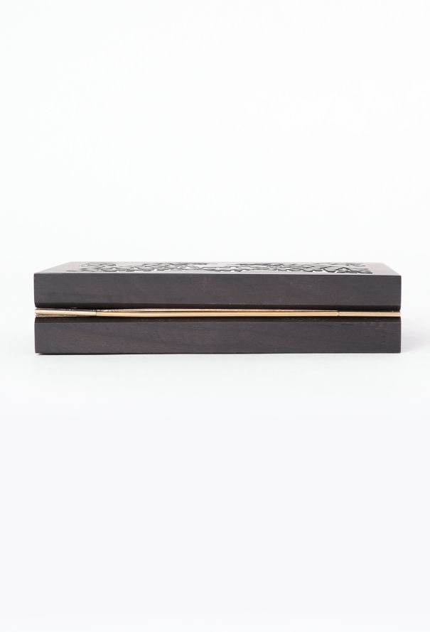 Valentino Cheetah Wood & Metal Minaudière - 6