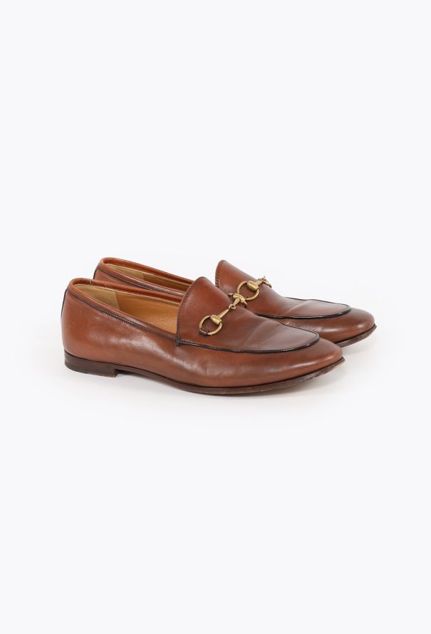 Gucci Vintage Leather Horsebit Loafers - 3