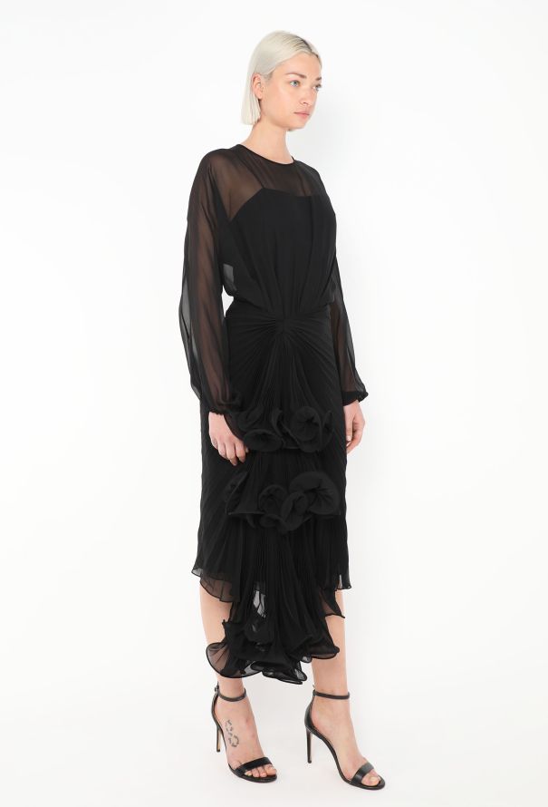 Gucci Resort 2020 Asymmetrical Chiffon Dress - 4