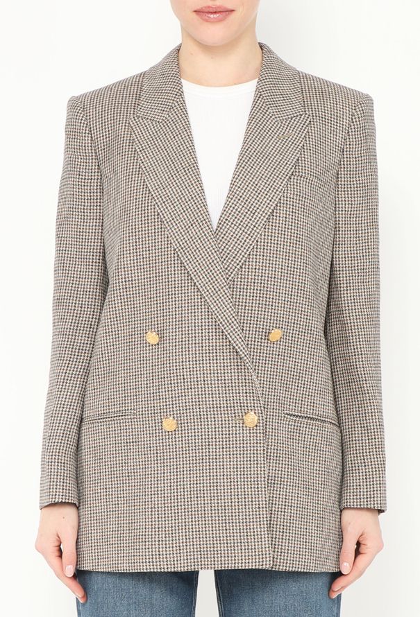 Gucci S/S 2018 'Spiritismo' Houndstooth Blazer - 1