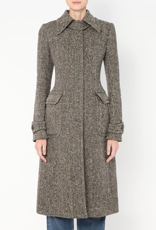 PURE WOOL HOURGLASS COAT_CHARCOAL