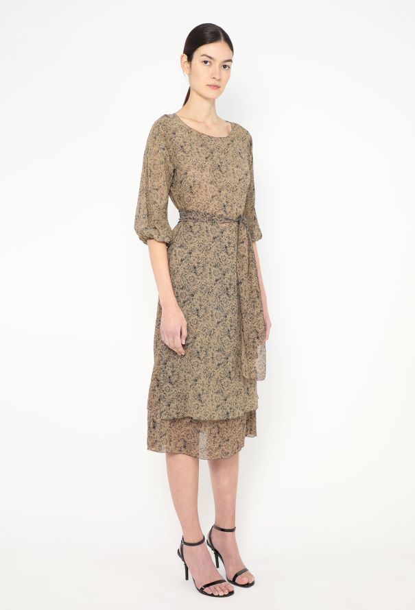 Floral Crêpe Belted Ensemble - 5