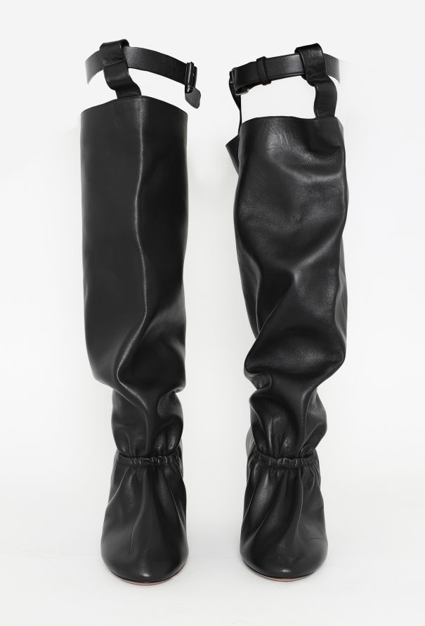 Céline Resort 2017 Ruched Leather Boots - 3 Céline Resort 2017 Ruched Leather Boots - 3