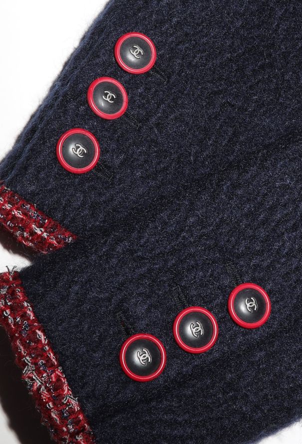 Chanel 2017 Argyle 'CC' Peacoat - 6