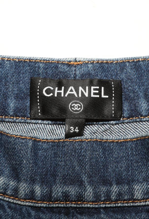 Chanel Washed Denim Culottes, F/W 2024 - 6