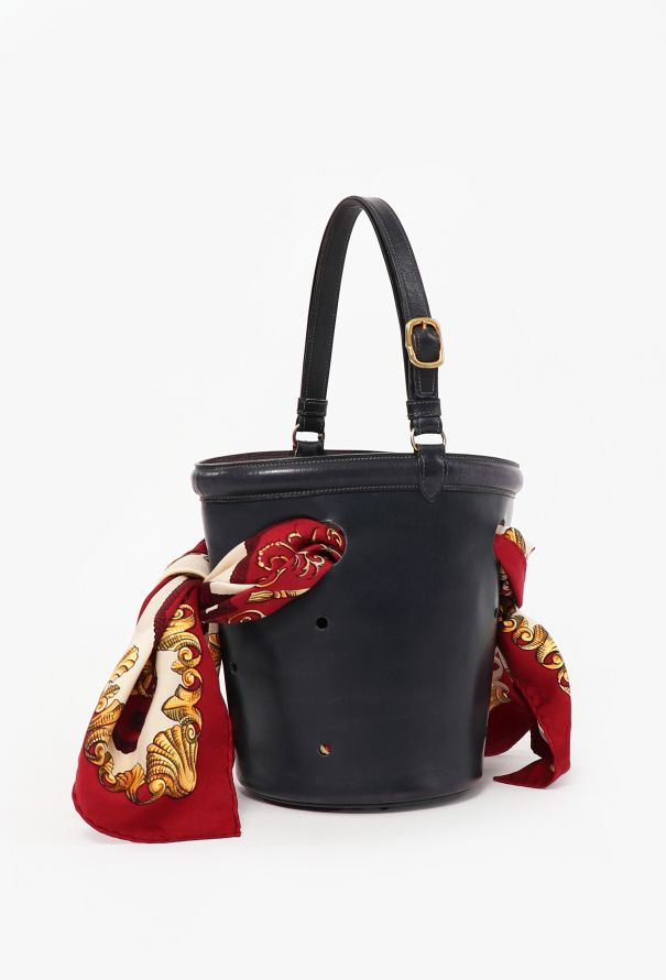 Hermès '50s Navy Box Mangeoire Bucket Bag - 1