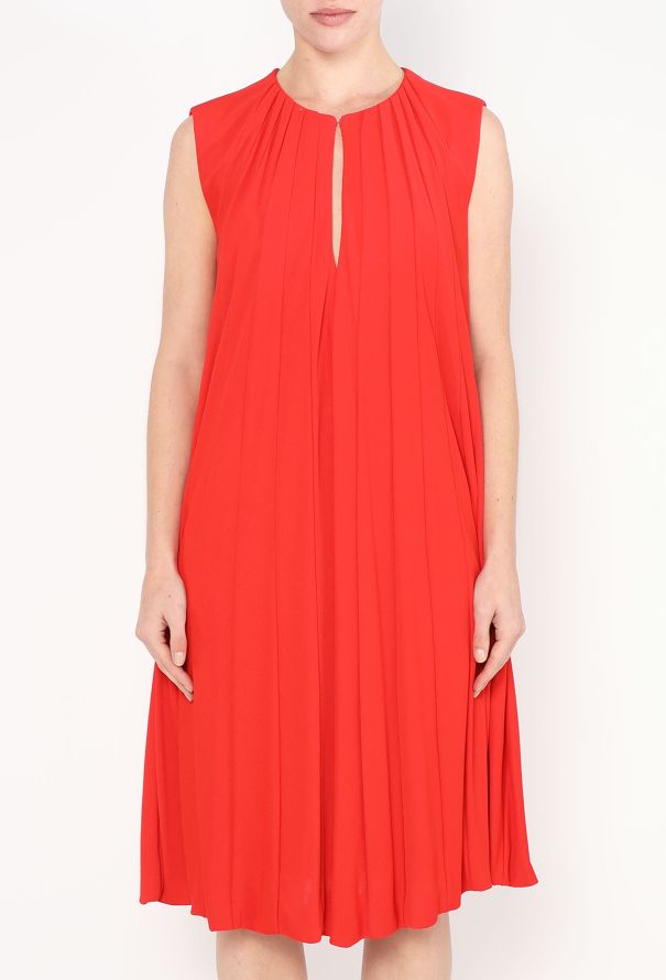 Gucci Pleated Keyhole Dress - 2 Gucci Pleated Keyhole Dress - 2