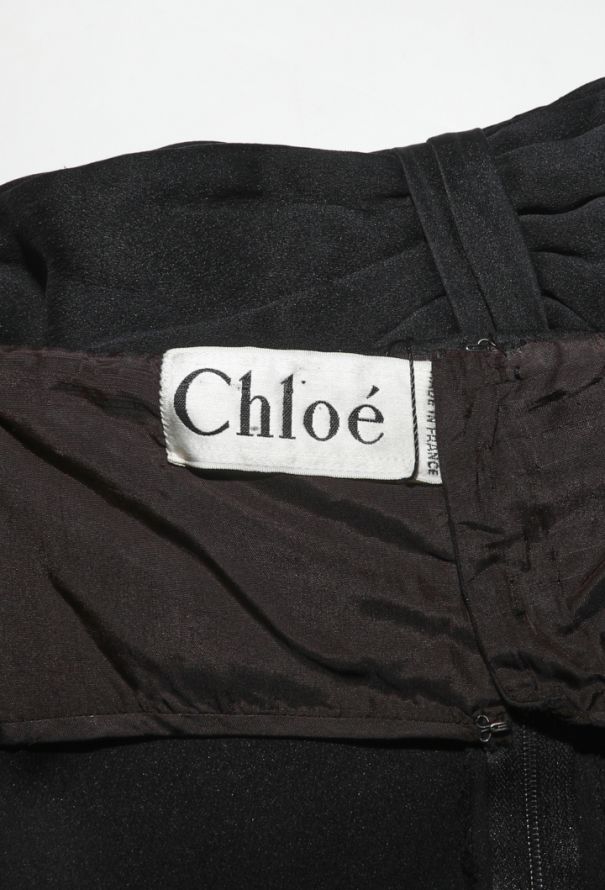 Chloé Lagerfeld Strapless Bow Gown, 1980s - 7