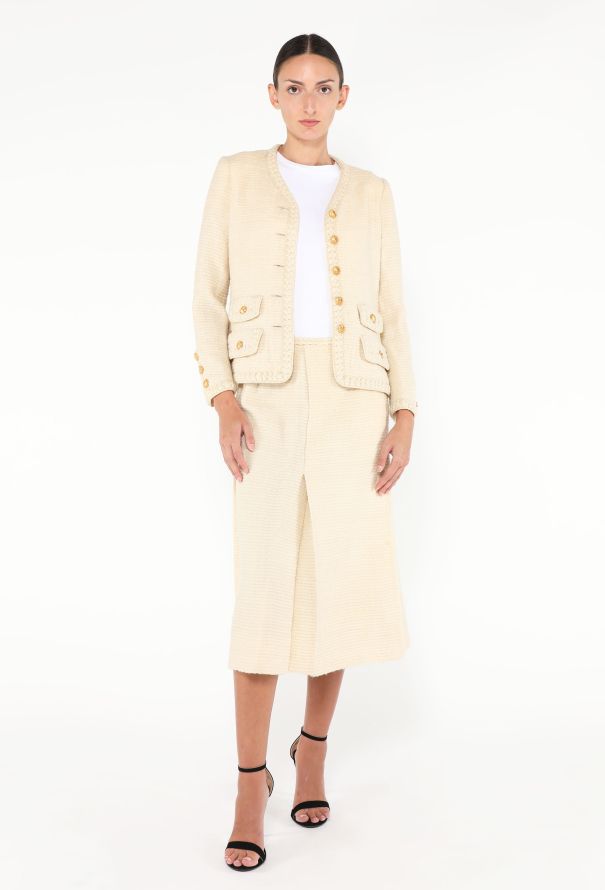 Chanel Haute Couture Braided Tweed Jacket, 1977 - 5